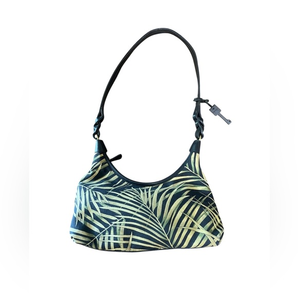Fossil Y2K Tropical Leaf Shoulder Bag - Picture 1 of 4